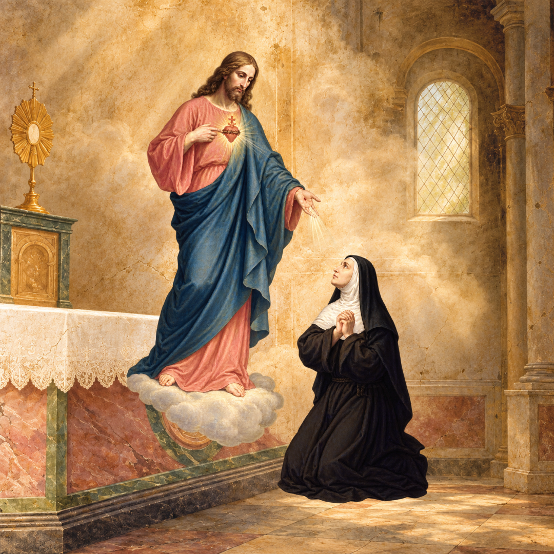 Imagem de Santa Margarida Maria Alacoque